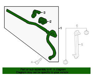 23396598 - Front Suspension Stabilizer Bar 2017-2020 Buick Envision ...