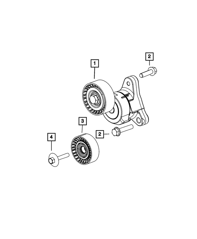 4627312AA Idler Pulley 20132023 Mopar JCDR Parts