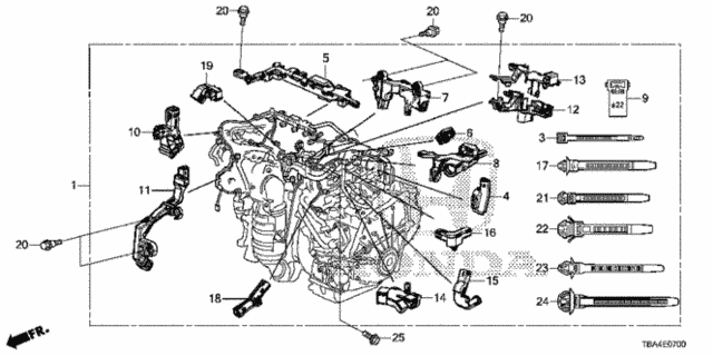 Engine Wire Harness (1.5L) for 2017 Honda Civic #0