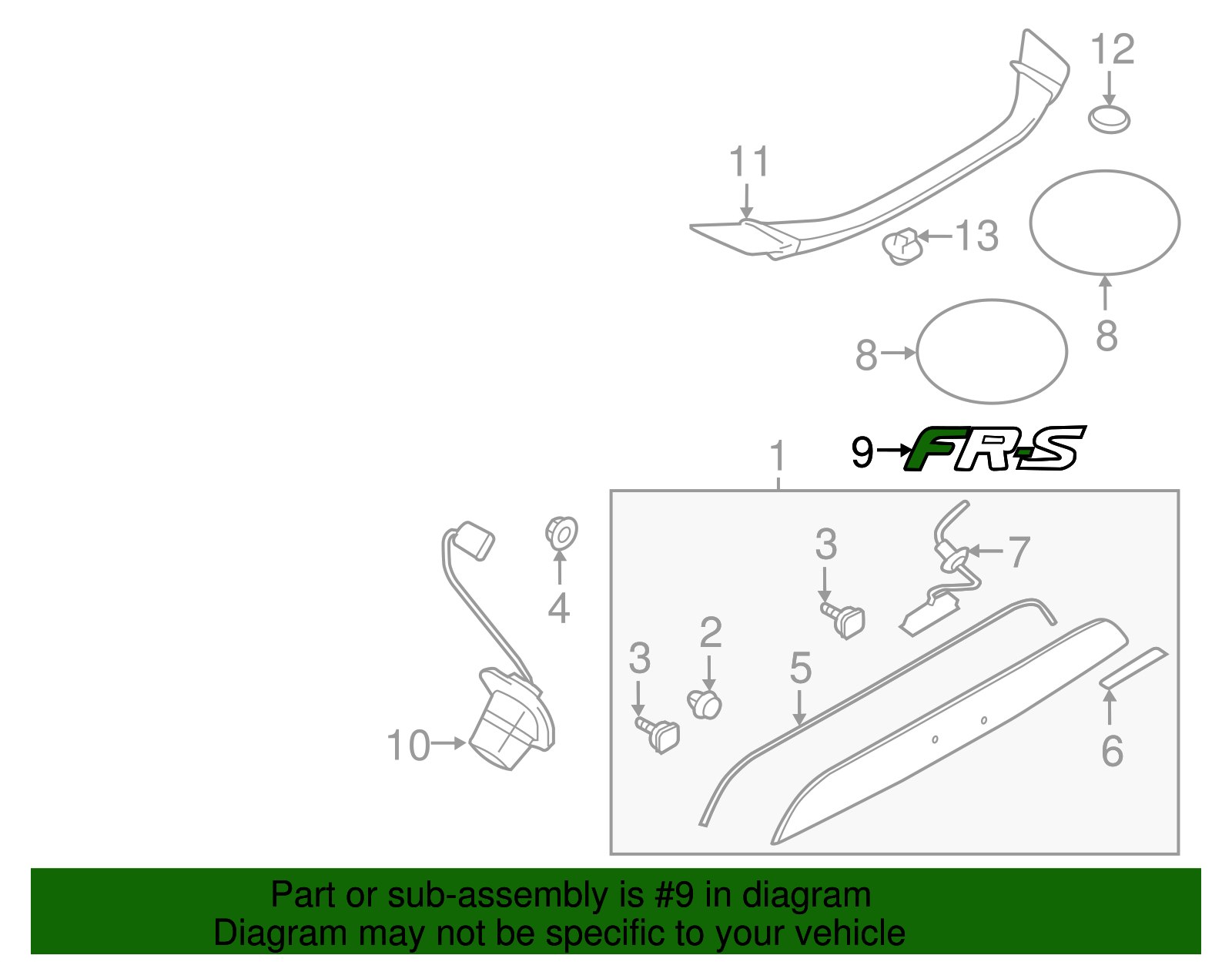 Nameplate - Scion (SU003-04073)