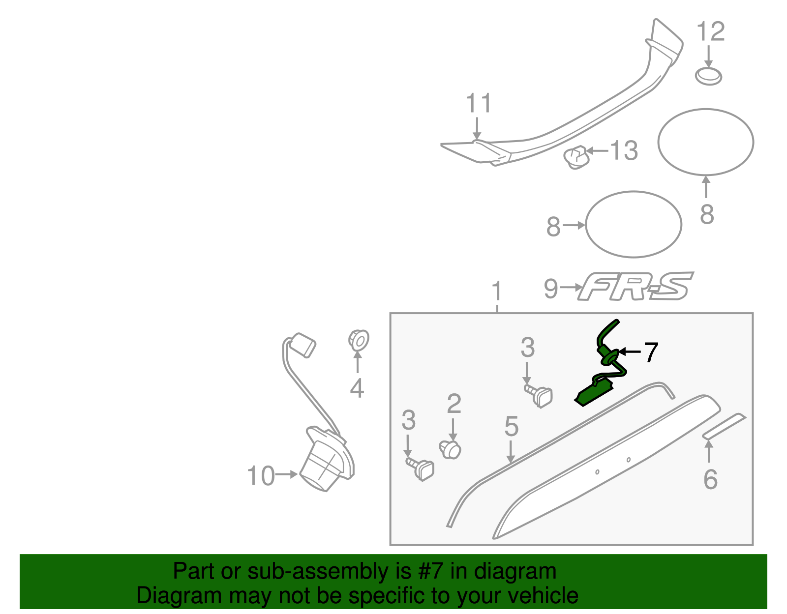 Trunk Lid Switch - Scion (SU003-02777)