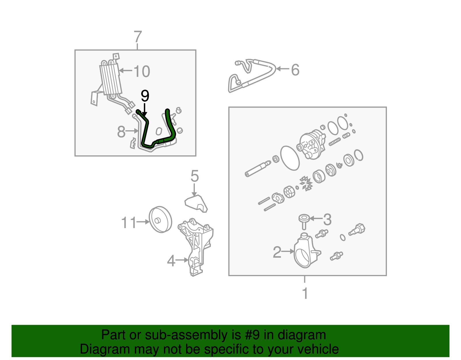 Hose, P/S Fluid Clear Otlt - GM (26095264)