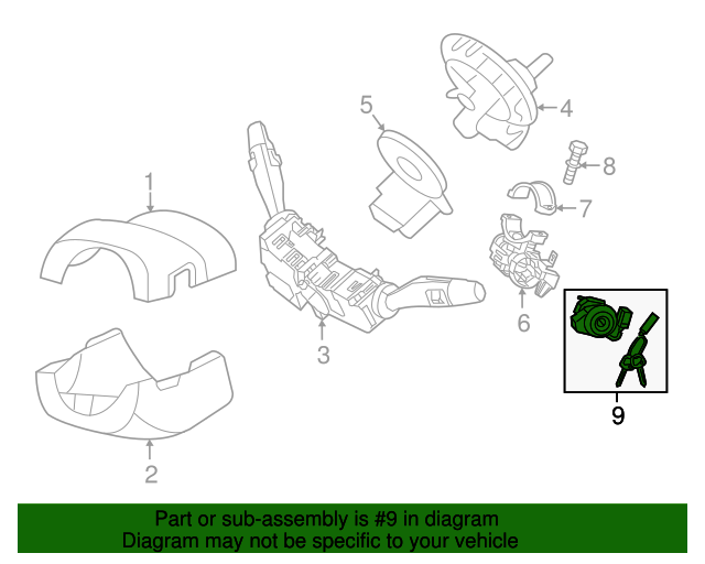 81900A9K00 Ignition Lock Cylinder 20152018 Kia Sedona Kia.Parts Store