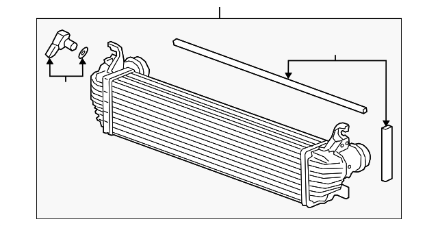 2019-2024 GM Charge Air Cooler 85154389 | TascaParts.com 
