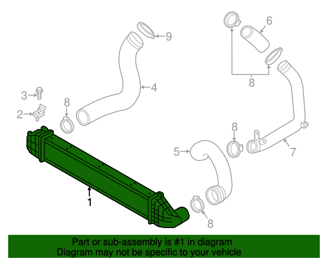 2012-2016 Volvo Intercooler 31338476 | AutoNationParts.com