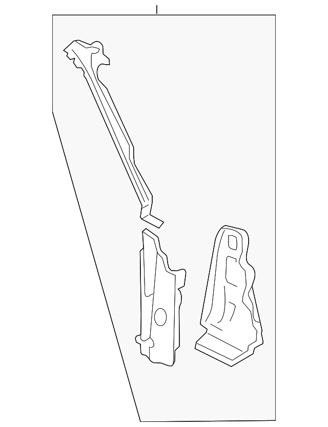 Windshield Pillar - Ford (XW7Z-54025A01-AA)