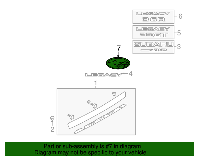 20092019 Subaru OEM NEW 0919 Subaru PZEV Partial Zero Emission