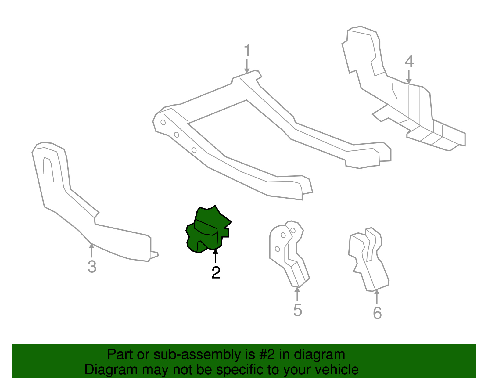 Rear Driver Side Seat Latch - GM (96839484)