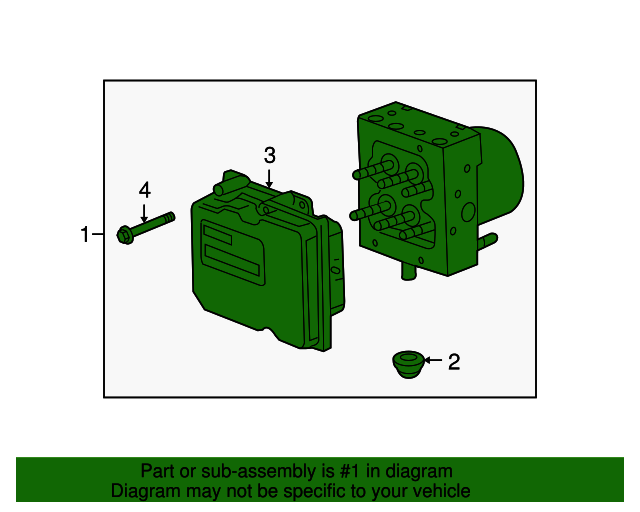 20122015 Chevrolet Camaro Brake Pressure Modulator Valve Assembly with