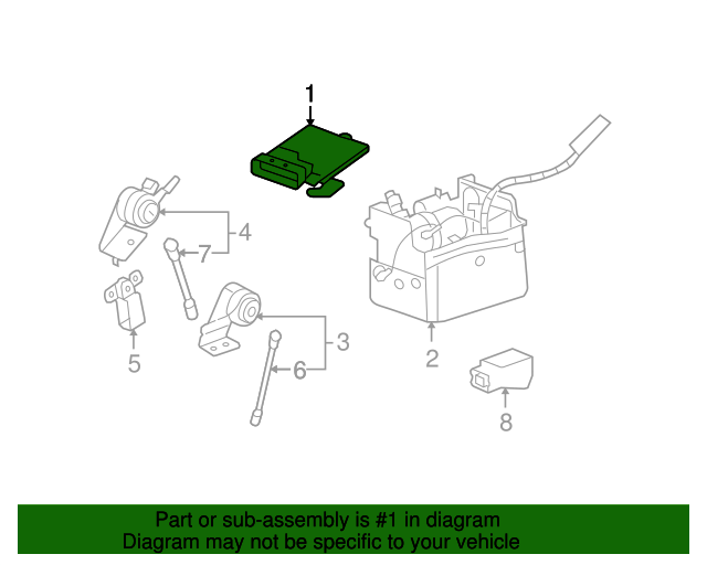 20082014 GM Active Suspension Control Module 25971218 Suburban