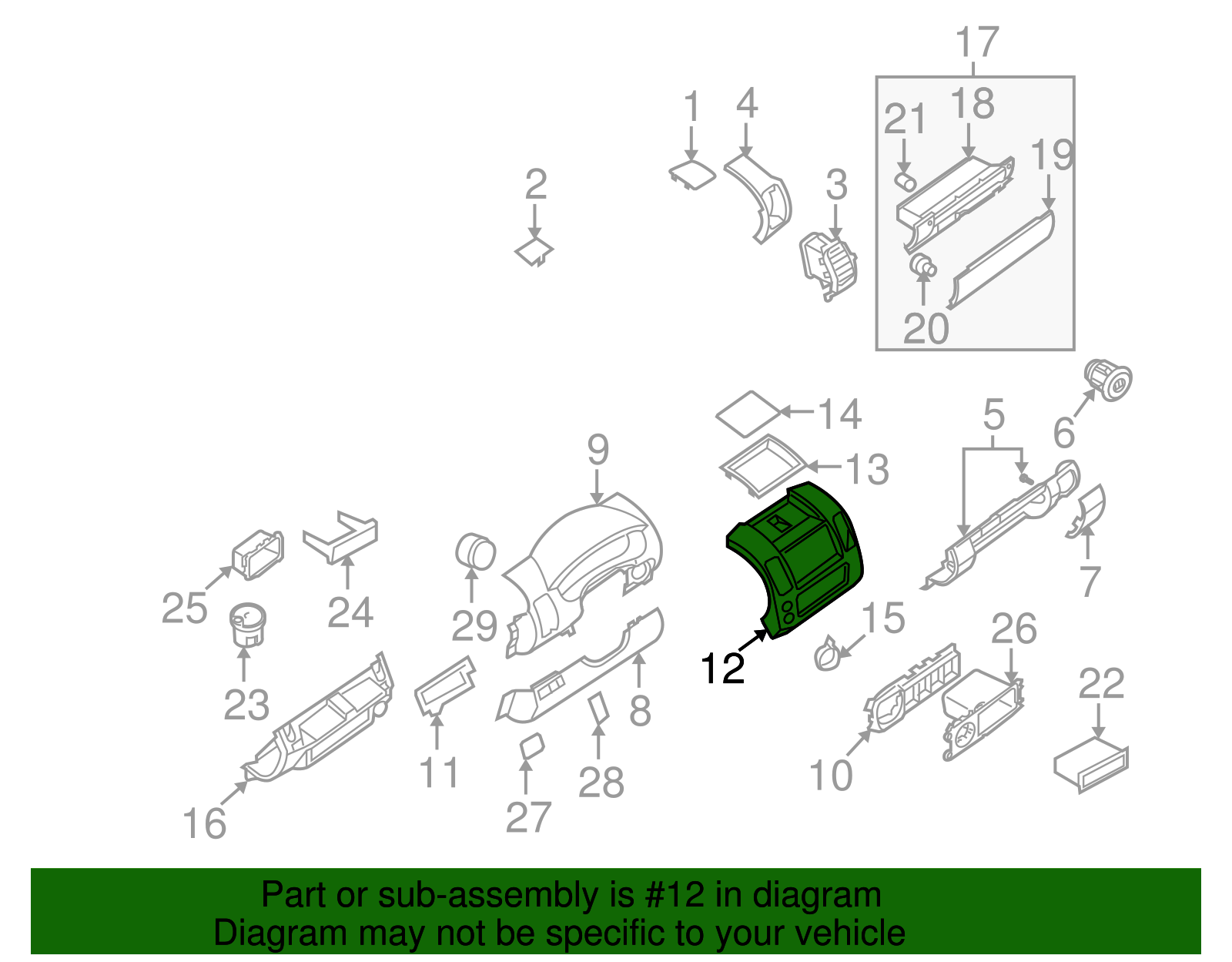 ANDROID - frontierさん専用 2006-2017 Nissan Frontier Center Bezel 68259-ZP16C | Parts