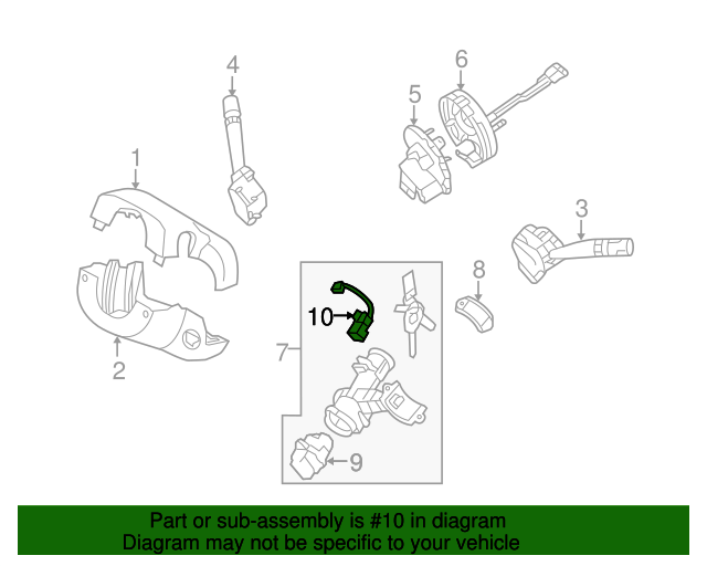 93170-2G020 - Warning Switch 2009-2010 Kia Optima | Kia.Parts Store