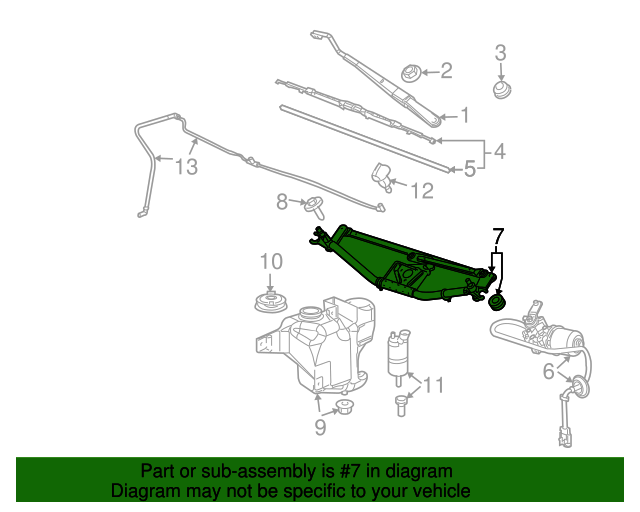 20042012 GM Windshield Wiper System Module 22894896 GM Parts Online