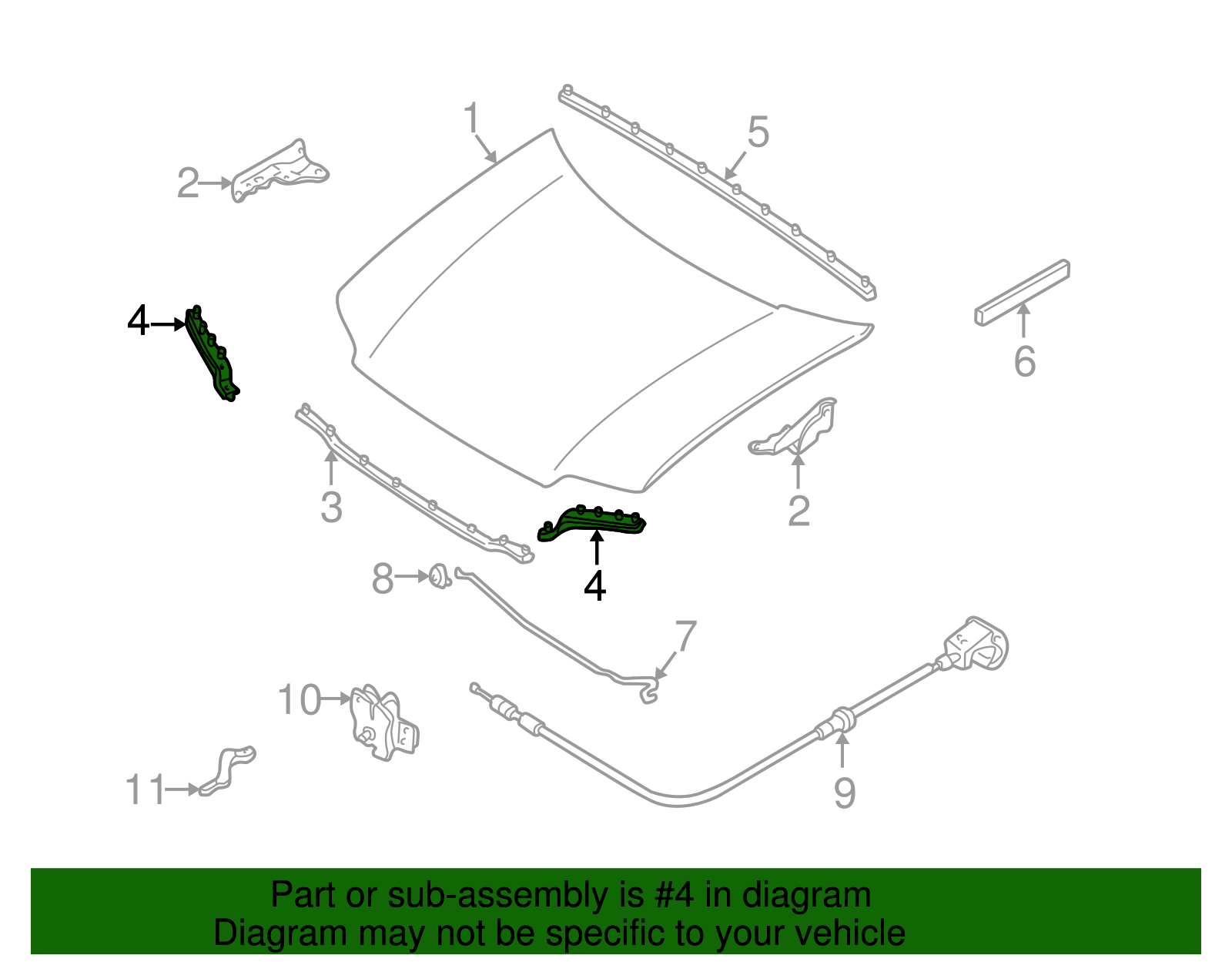 Side Seal - Ford (YL8Z-16B990-AA)
