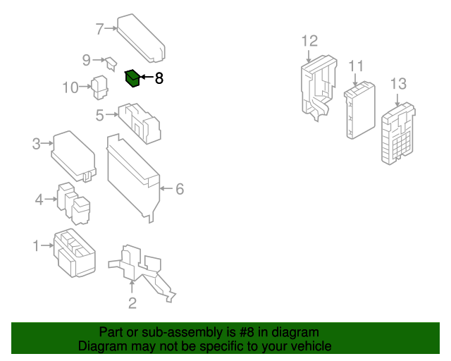20152017 Nissan Fusible Link 24370C991A