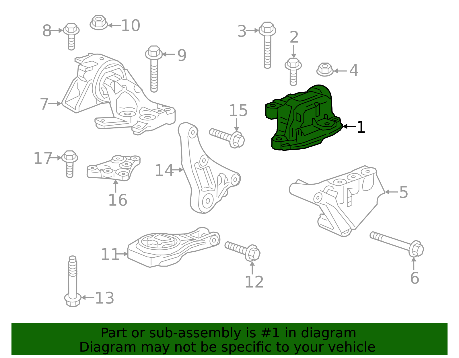 Engine Mount - GM (95418203)
