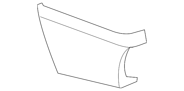 Passenger Side Pickup Box Side Rear Lower Molding - GM (88944467)