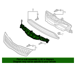OEM NEW Front Bumper Lower Bottom Grille 2011-2014 Kia Rio 86561-1W000