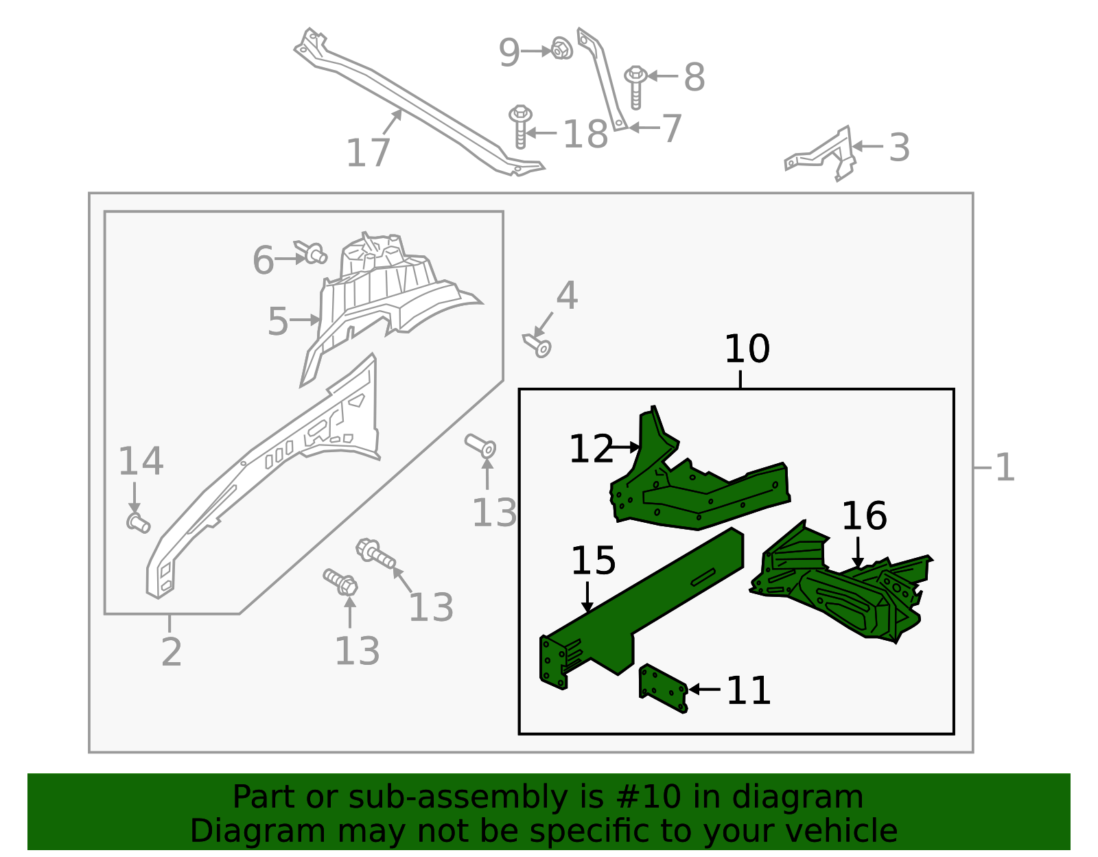 Lower Rail - Ford (L1MZ-7810008-D)