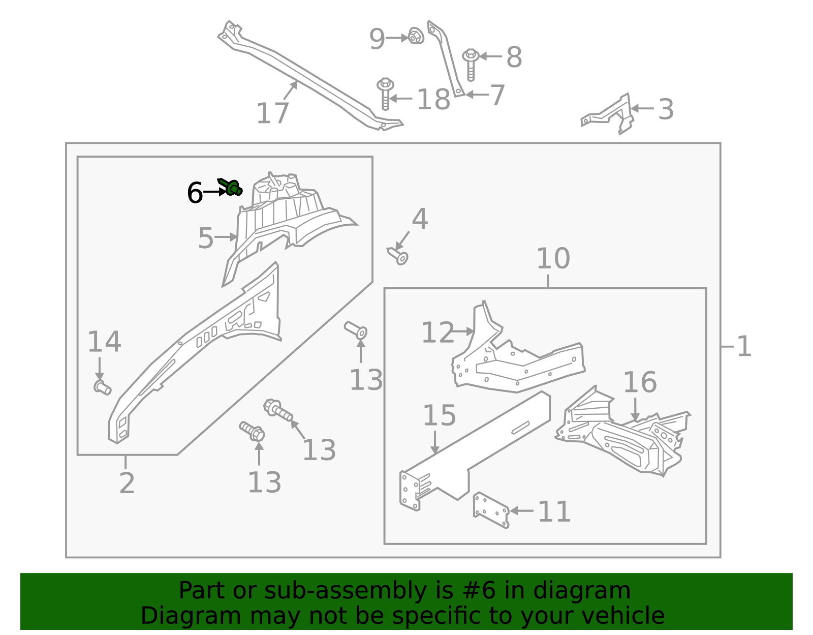 Strut Tower Stud - Ford (W720309-S450)