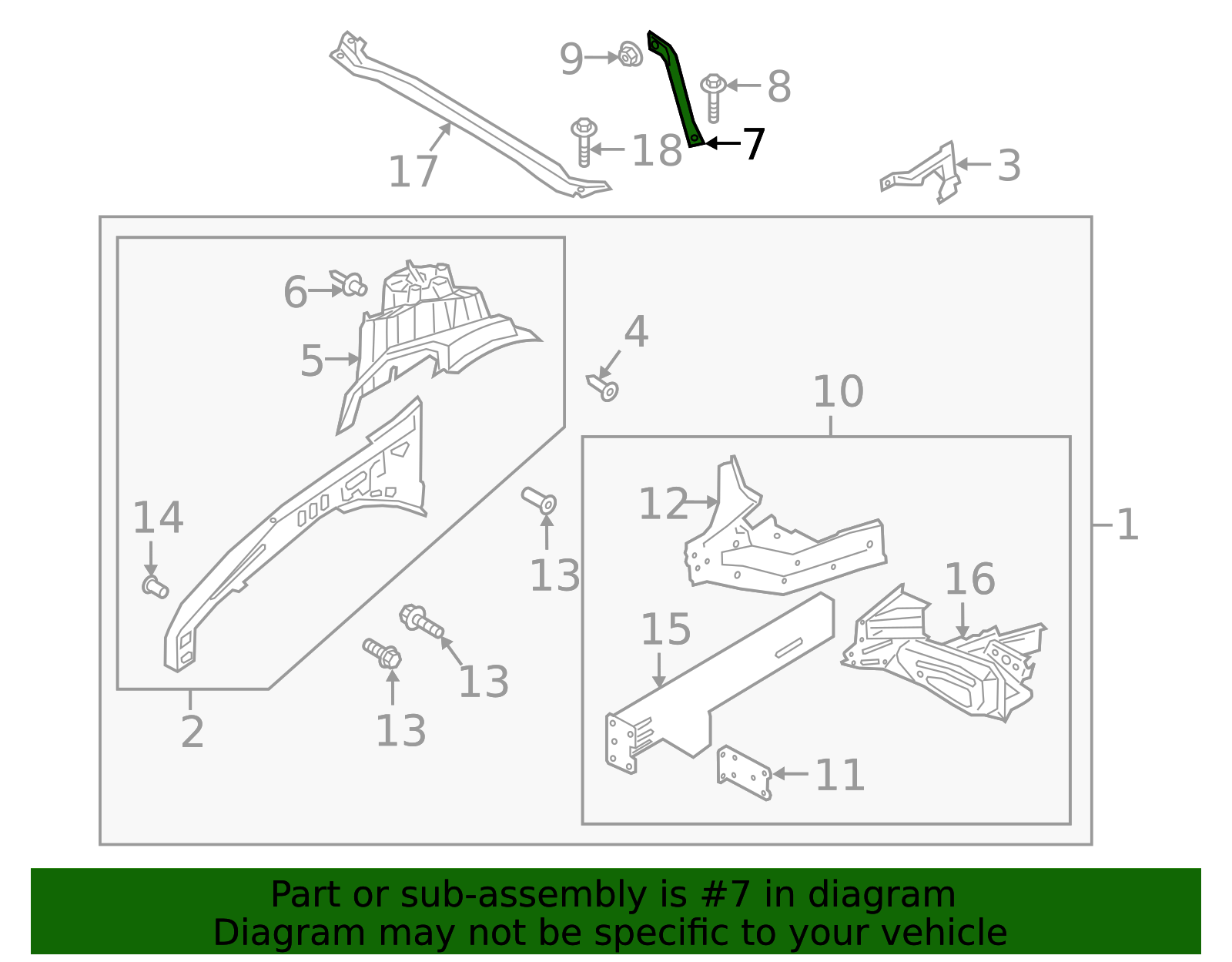 Support Bracket - Ford (N1MZ-16A200-A)