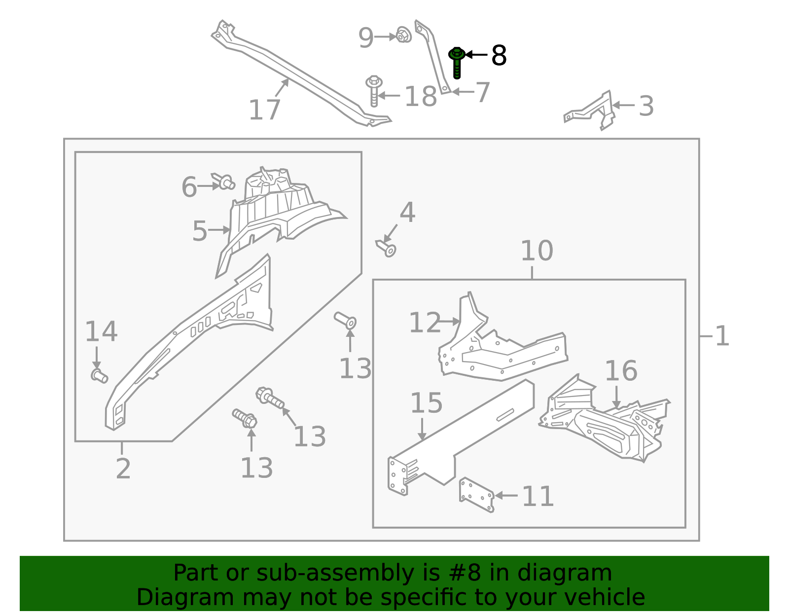 Support Bracket Screw - Ford (W709633-S439)