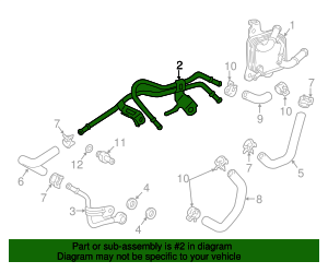 Transmission Oil Cooler Hose #32943-02030