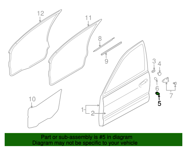2004-2012 Mitsubishi Bumper MR987387 | Mitsubishi Parts Warehouse