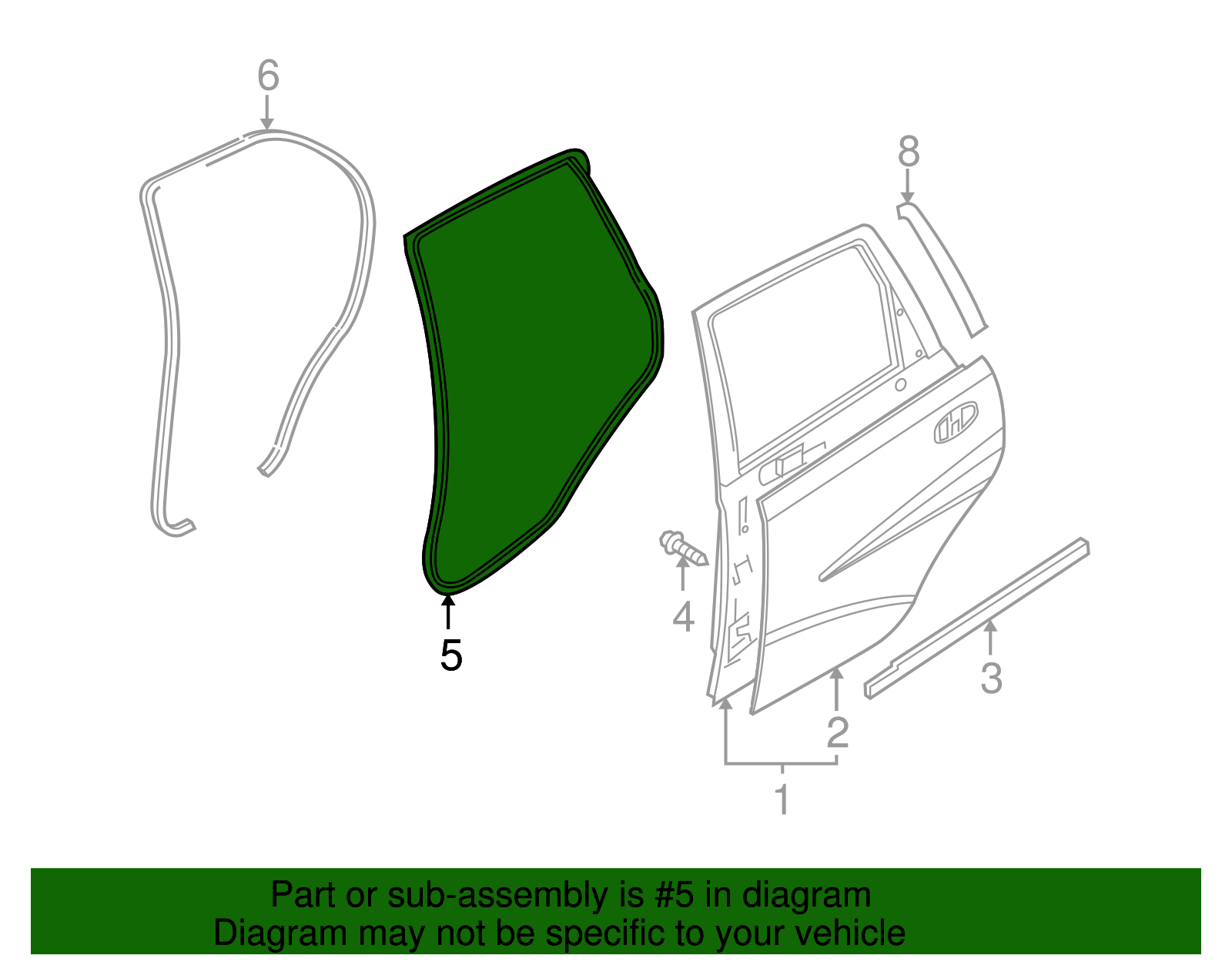 Weatherstrip - GM (96583077)
