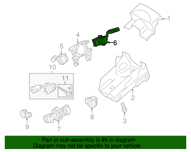 XPE500100 Wiper Switch 20052013 LandRover LandRoverLakeBluff