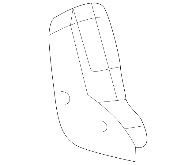 Light Gray Rear Driver Side Seat Outer Hinge Finish Cover - GM (89043558)