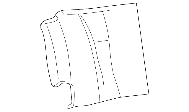Rear Driver Side Seat Back Pad - GM (89043541)