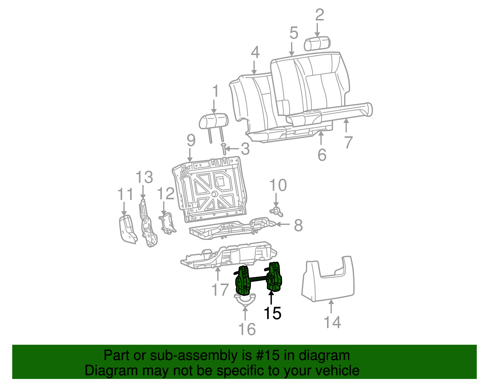 Mount Bracket - GM (89043543)
