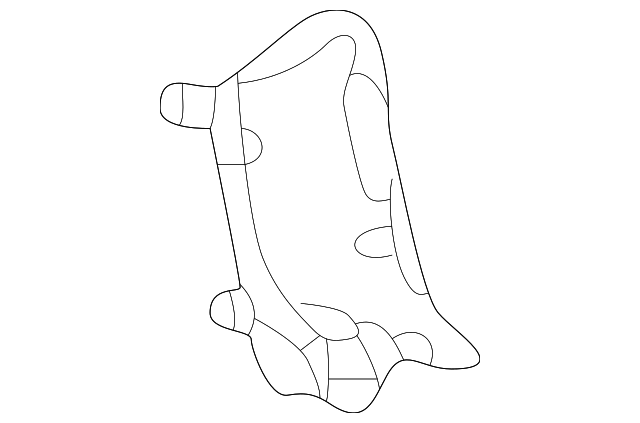 Ebony Rear Driver Side Seat Inner Hinge Finish Cover - GM (89046316)
