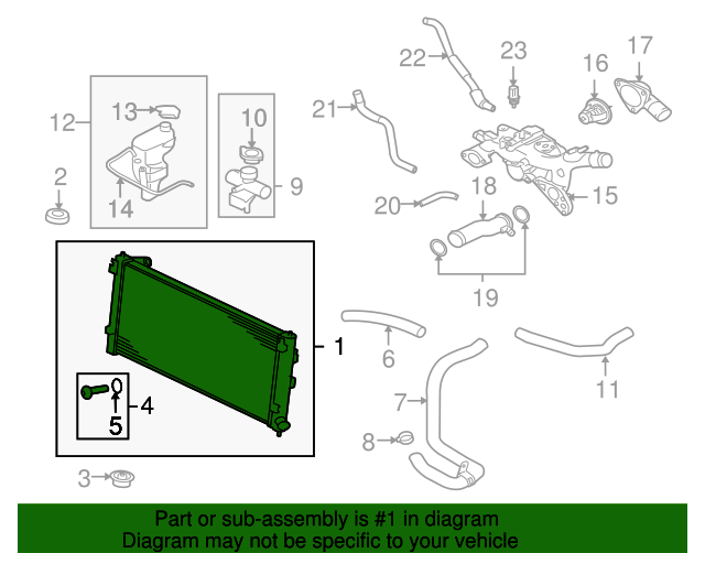 1350A309G Radiator 20072009 Mitsubishi Outlander Mitsubishi Direct