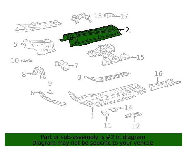 581130R040 Center Floor Pan 20192023 Toyota RAV4 OEM Genuine