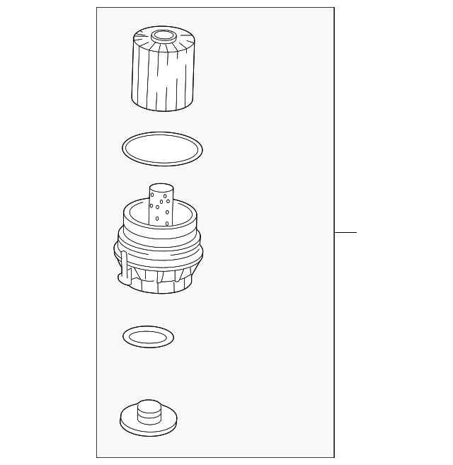 1565038020 Engine Oil Filter Housing 20102024 Toyota OEM Genuine Toyota Parts