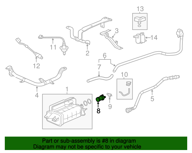 17310TBAA01 Valve, Canister Vent Shut 20122021 Honda Honda Car Parts Direct