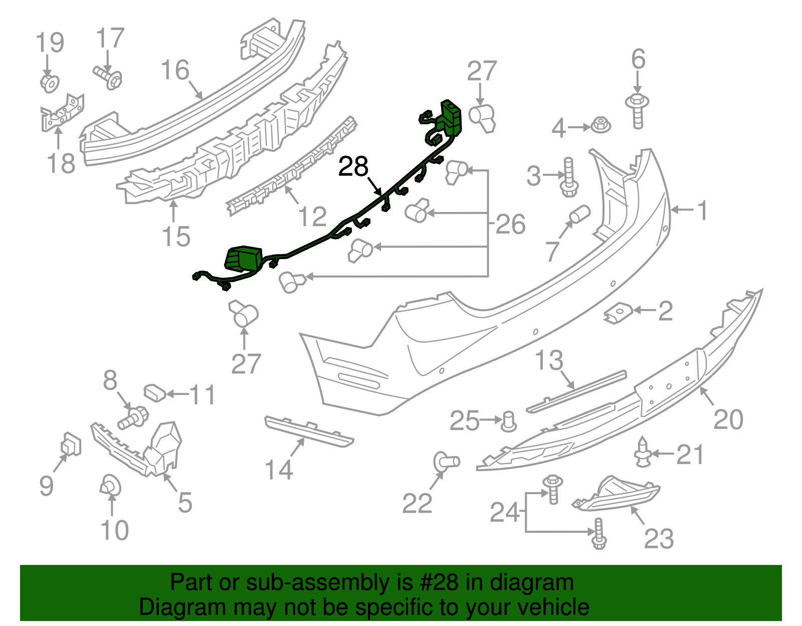 Wire Harness - Ford (GP5Z-15K868-B)