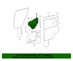 67841-0E040 - Access Cover - 2008-2013 Toyota Highlander | Nucar Toyota ...