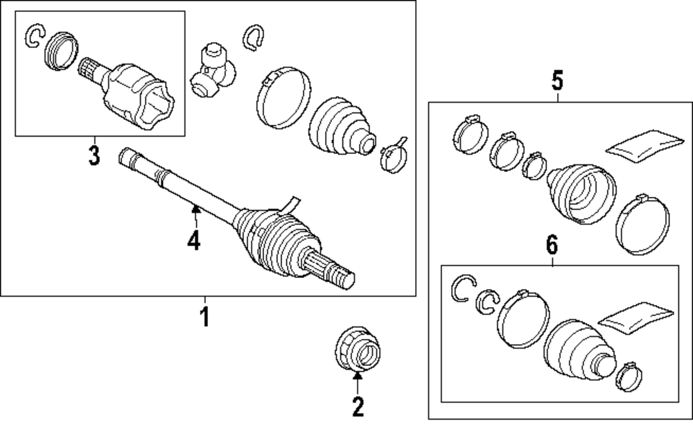 Boot Kit - Toyota (04429-0E040)