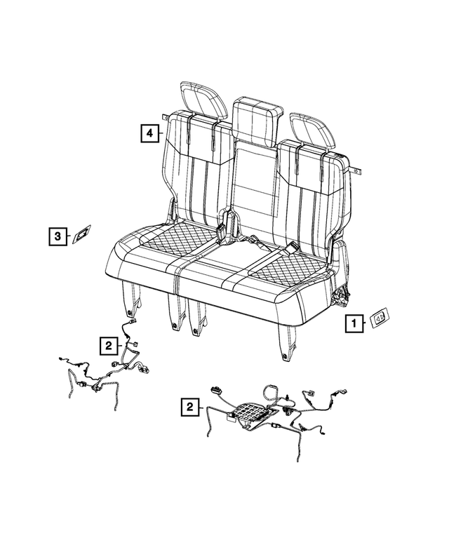 OEM Mopar Seat Recline Switch For 20082017 Mopar Part 68028292AA Suburban Auto Parts