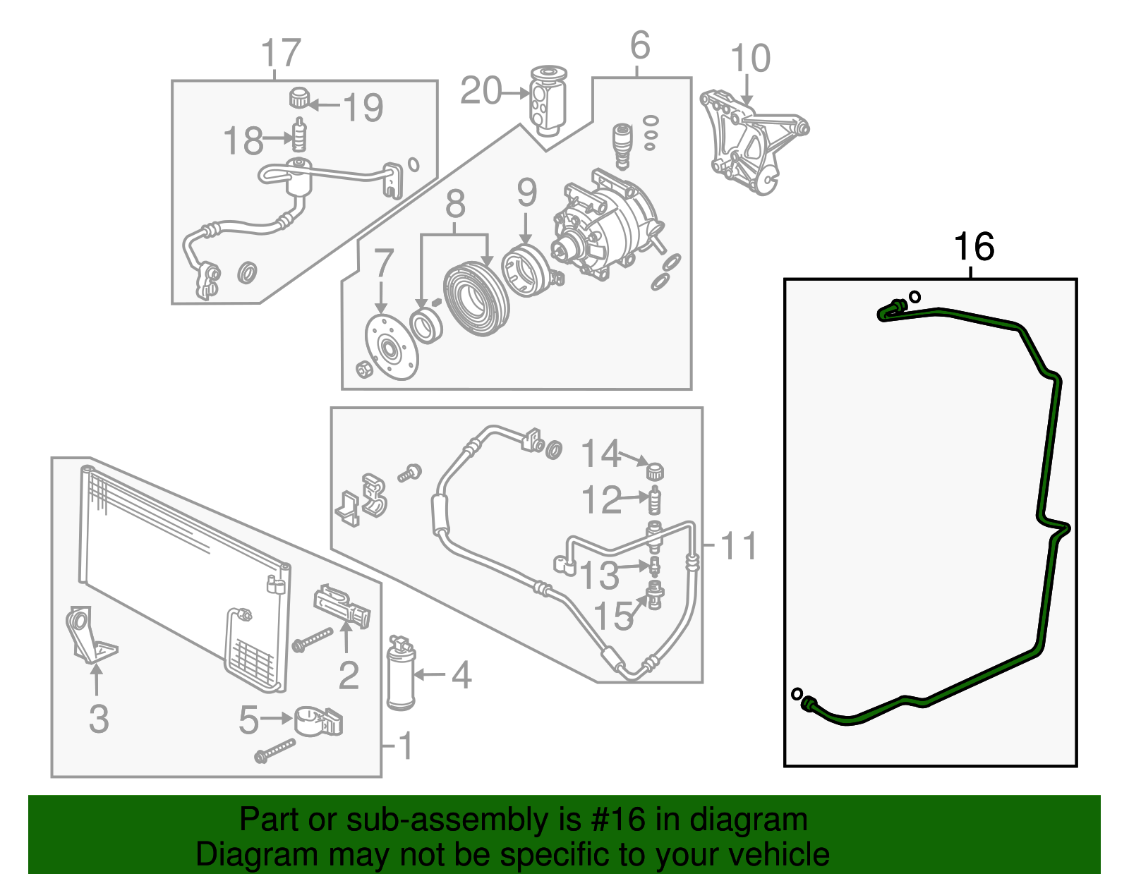 Tube Assembly-A/C Rcvr & Dehydr - GM (92209645)