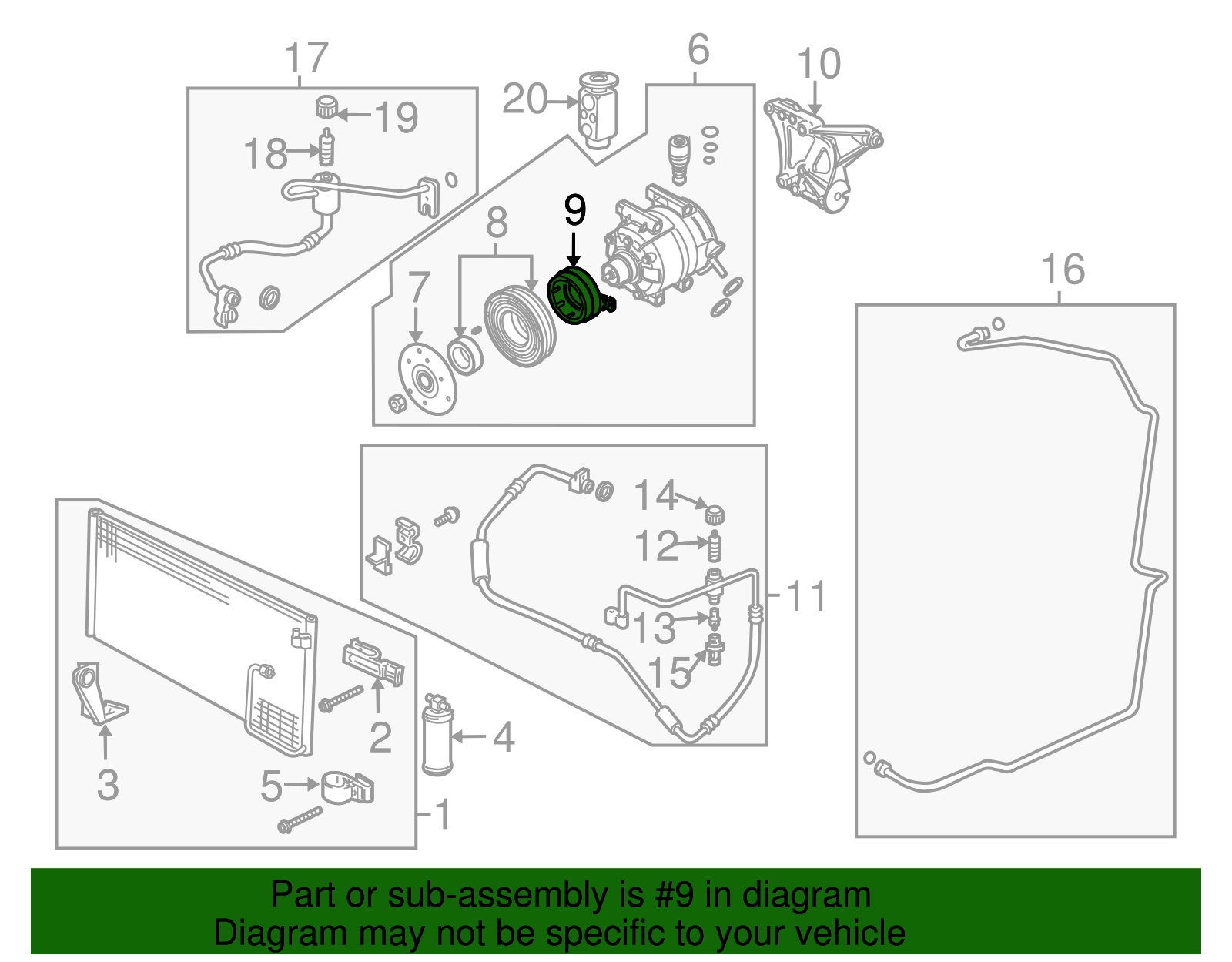 A/C Compressor Clutch Coil - GM (89019186)
