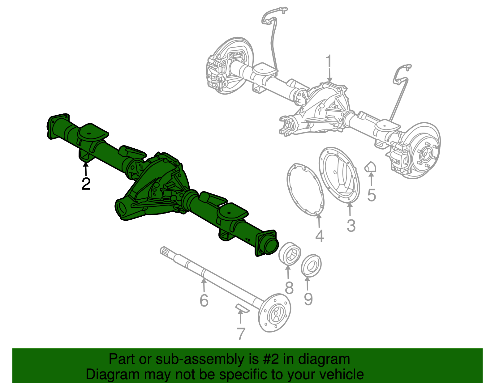 Rear Axle Housing - GM (25958397)
