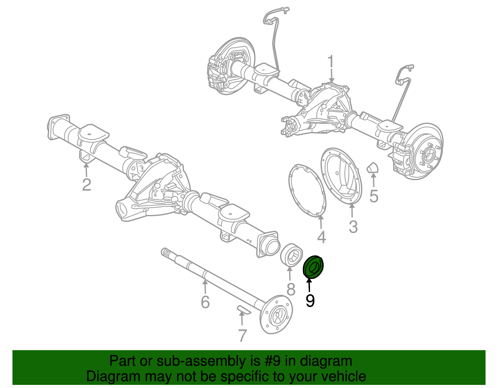 Front Axle Shaft Seal - GM (15286593)