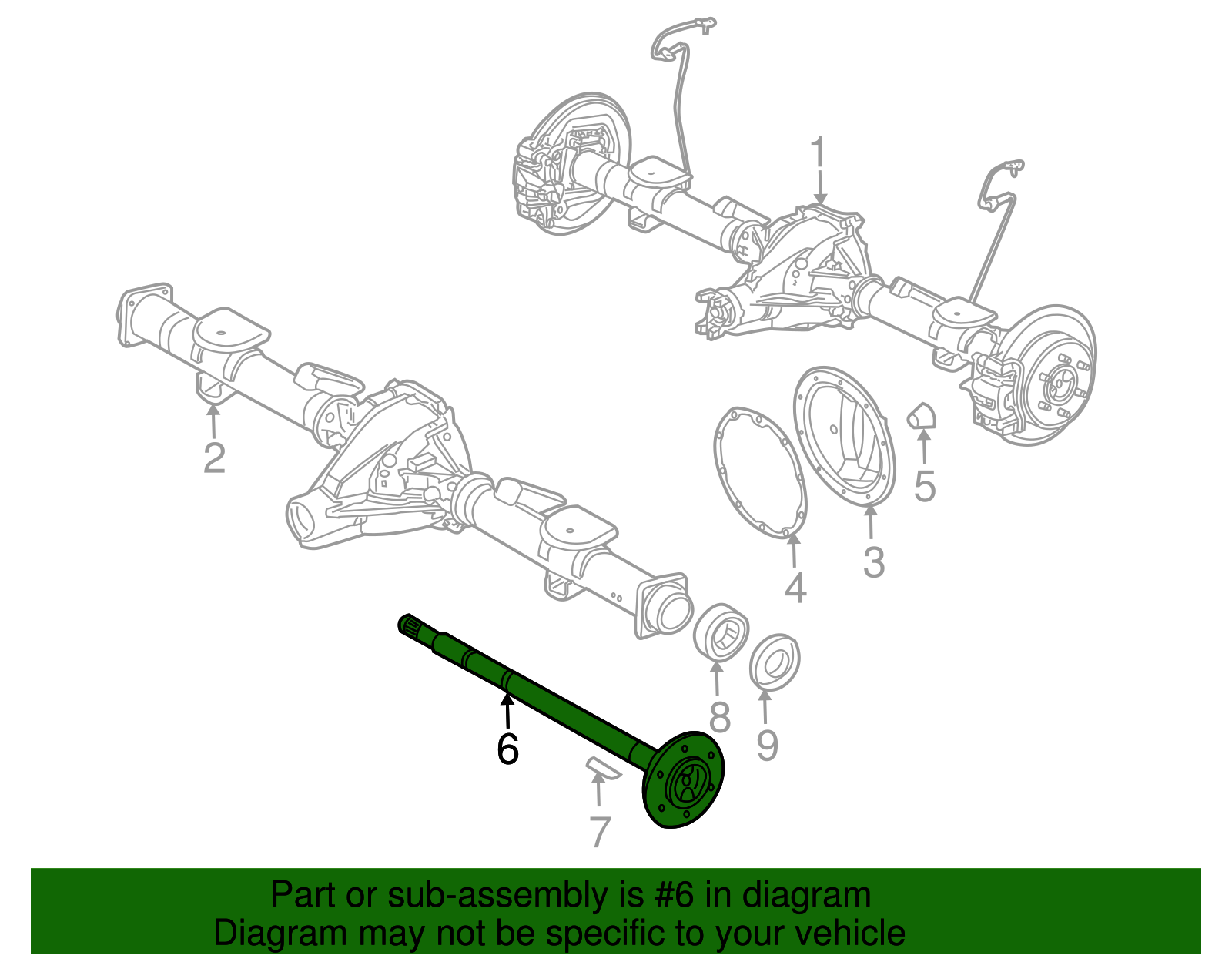 Shaft, R/Axle (15840082)