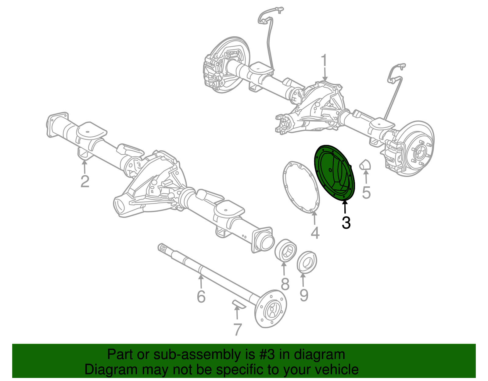 Cover, R/Axle Hsg (15860606)
