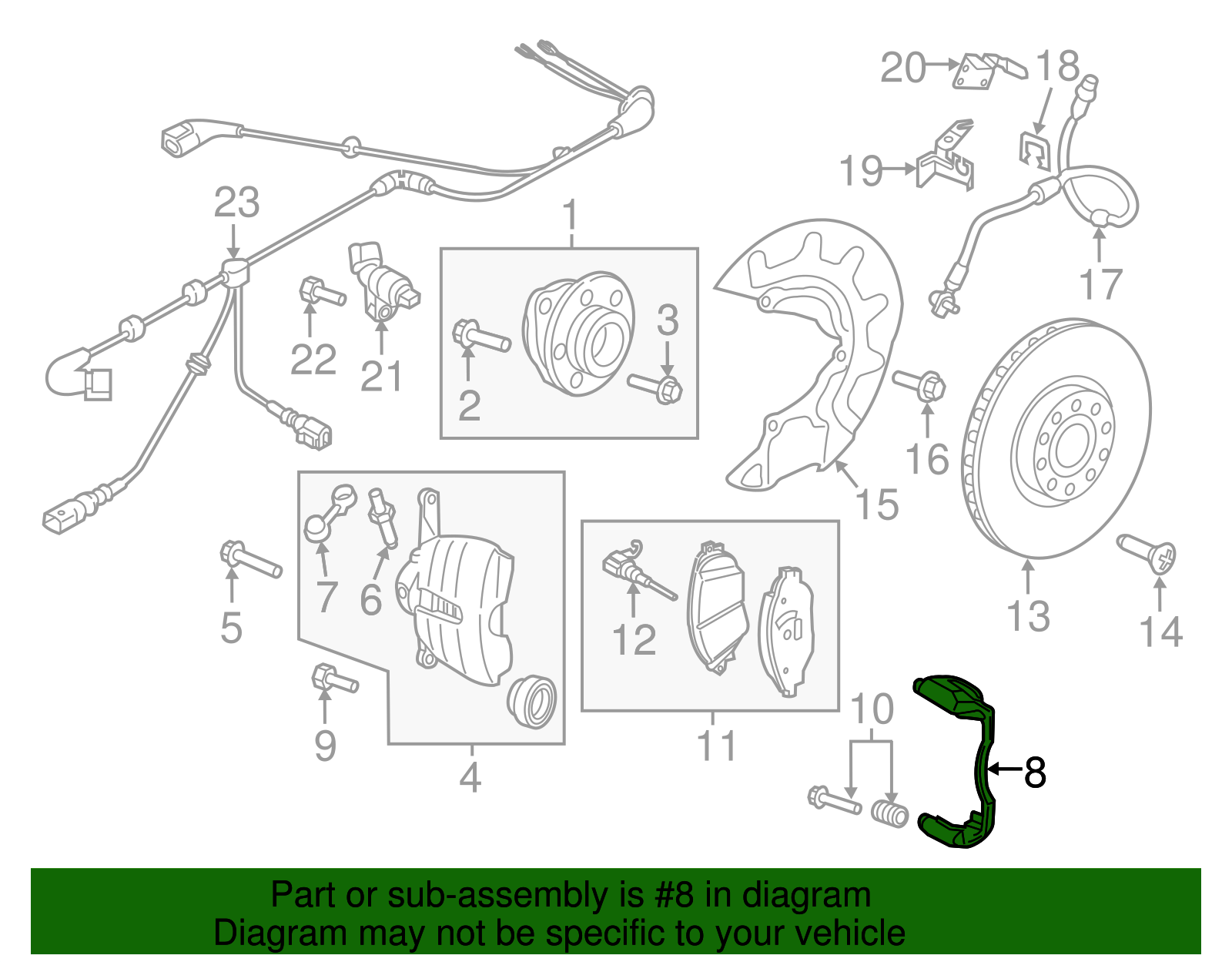 Caliper Mount 5Q0-615-125-D