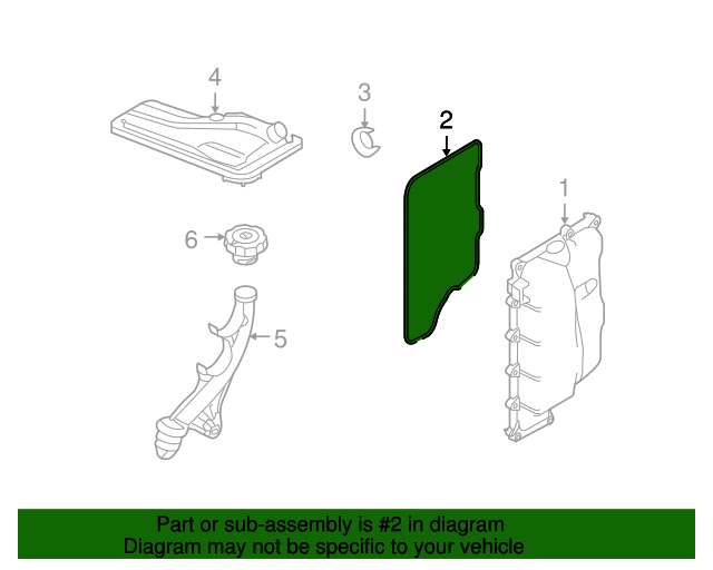 20072020 Ford OEM Side Cover Gasket 7T4Z7F396A OEM Ford Parts